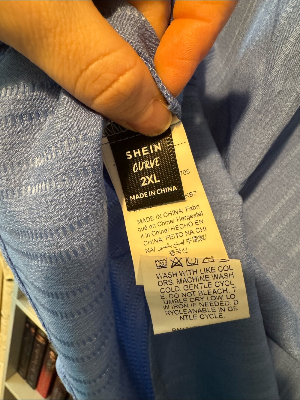 Blue Short Ruffle Sleeve Tunic - Picture 7 of 9